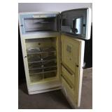 Vintage General Electric Porcelain Enamel Refrigerator