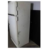 Vintage General Electric Porcelain Enamel Refrigerator