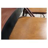 Set of 5 Samsonite Brown Folding Chairs