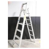 Werner Job-Master F367 Commercial Step Ladder and Werner Aluminum Step Ladder Set