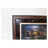 Framed Terry Redlin Print - And Came By Good Will Benefactors