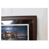 Framed Terry Redlin Print - And Came By Good Will Benefactors