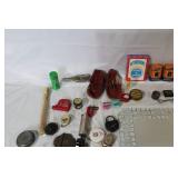Vintage Collectibles and Novelty Item Lot with Decorative Mirror