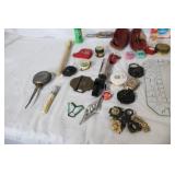Vintage Collectibles and Novelty Item Lot with Decorative Mirror