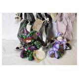 Collection of 4 Vintage Clown and Jester Dolls