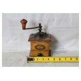 Vintage Fabbrica Nazionale Manual Coffee Grinder with Wood Handle