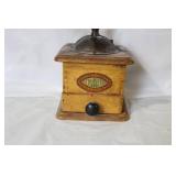 Vintage Fabbrica Nazionale Manual Coffee Grinder with Wood Handle