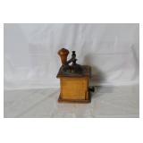 Vintage Fabbrica Nazionale Manual Coffee Grinder with Wood Handle