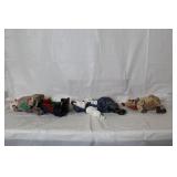 Set of 3 Vintage Clown Dolls with Mixed Materials