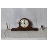 Gilbert Mantel Clock with Silver Statue of Liberty and Slot Machine Miniature Clocks