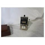 Gilbert Mantel Clock with Silver Statue of Liberty and Slot Machine Miniature Clocks