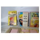 Vintage Book and Toy Collection Including Dennis the Menace, Heathcliff, Fashion Plates, and Joke Book