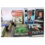 Collection of 23 Political and Presidential Books Including Kennedy, Trump, and More
