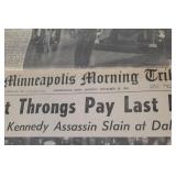Collection of Historic Newspapers Including Political Headlines and Major Events