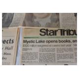 Collection of Historic Newspapers Including Political Headlines and Major Events