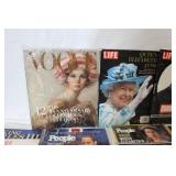 Collection of Collector Magazines Featuring Royalty, James Bond, and Pop Icons