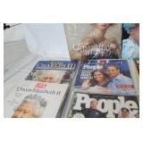 Collection of Collector Magazines Featuring Royalty, James Bond, and Pop Icons