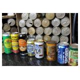 Large Collection of Vintage Beer Cans and Bottle Assorted Brands