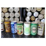 Large Collection of Vintage Beer Cans and Bottle Assorted Brands