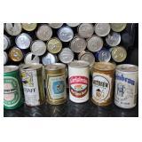 Large Collection of Vintage Beer Cans and Bottle Assorted Brands