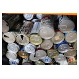Large Collection of Vintage Beer Cans and Bottle Assorted Brands