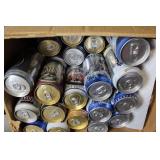 Large Collection of Vintage Beer Cans and Bottle Assorted Brands