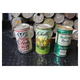 Large Collection of Vintage Beer Cans and Bottle Assorted Brands