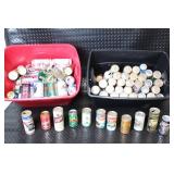 Large Collection of Vintage Beer Cans and Bottle Assorted Brands