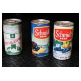 Large Collection of Vintage Beer Cans and Bottle Assorted Brands