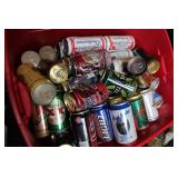 Large Collection of Vintage Beer Cans and Bottle Assorted Brands