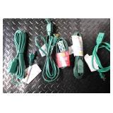 Lot of Extension Cords, Timers, Electrical Adapters, and Wrap-It Straps