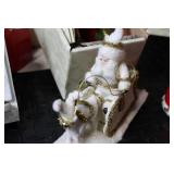 Large Assorted Vintage Christmas Decor Collection with Lighted Figures and Tree