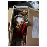 Large Assorted Vintage Christmas Decor Collection with Lighted Figures and Tree