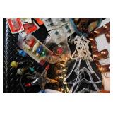 Large Lot of Vintage Christmas Lights and Lighted NOEL Signs