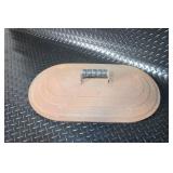 Vintage Oval Metal Wash Tub with Lid and Handles