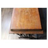 Vintage Singer Treadle Sewing Machine Table with Wood Cabinet