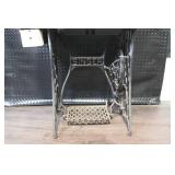 Vintage Singer Treadle Sewing Machine with Cabinet and Dome Cover