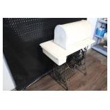 Vintage Singer Treadle Sewing Machine with Cabinet and Dome Cover