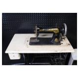Vintage Singer Treadle Sewing Machine with Cabinet and Dome Cover
