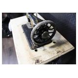 Vintage Singer Treadle Sewing Machine with Cabinet and Dome Cover