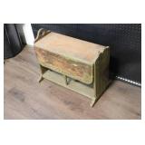 Vintage Wooden Drop Leaf Magazine Table with Ornate Carving
