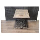 Vintage Singer Treadle Sewing Machine Table with Cast Iron Base