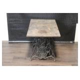 Vintage Singer Treadle Sewing Machine Table with Cast Iron Base