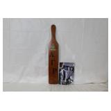 Alpha Gamma Rho Fraternity Wooden Paddle and Alpha Tau Omega 1996-97 Booklet