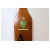 Alpha Gamma Rho Fraternity Wooden Paddle and Alpha Tau Omega 1996-97 Booklet