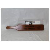 Alpha Gamma Rho Fraternity Wooden Paddle and Alpha Tau Omega 1996-97 Booklet
