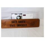 Alpha Gamma Rho Fraternity Wooden Paddle and Alpha Tau Omega 1996-97 Booklet