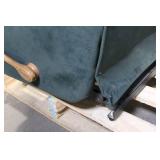 Double Reclining Loveseat with Wood Accents
