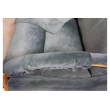Double Reclining Loveseat with Wood Accents