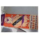 Lot of 3 Vintage Irvin Seat Belts and Irvin Yogi Bear Child Safety Harness with Original Boxes